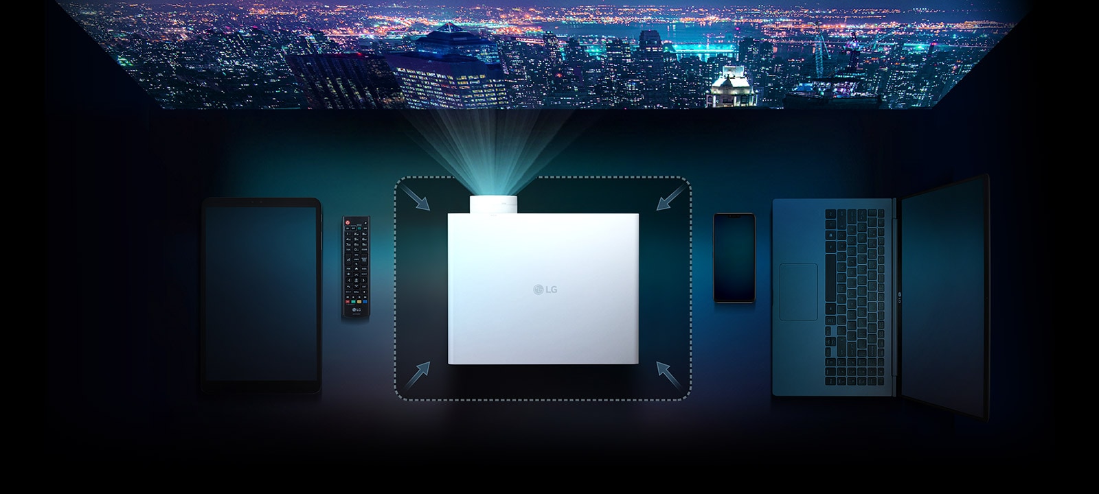 The Smallest 4K 6,000 ANSI Projector : Sufficiently Compact Size