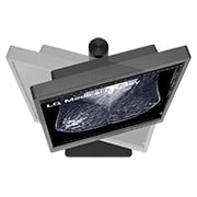 LG 21.3-inch 5MP IPS Diagnostic Monitor for Mammography, 2024, top view of the screen moving for swivel adjustment, 21HQ613D-B, thumbnail 13