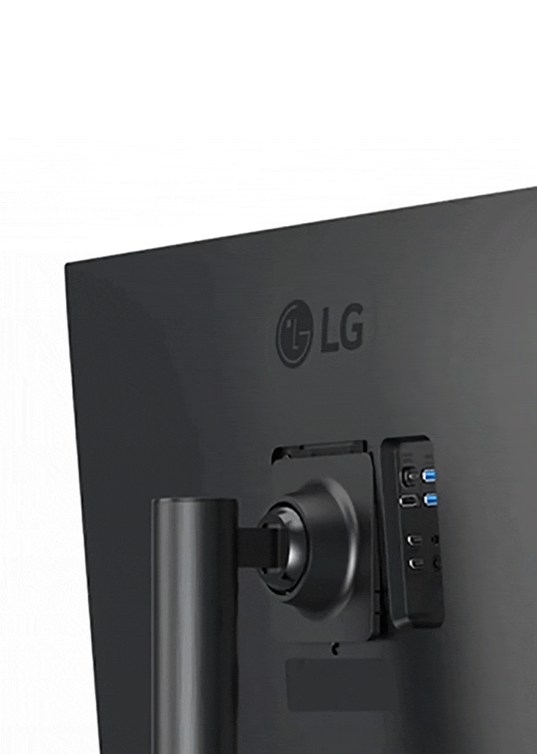 One Click Stand for an easy set-up of monitor without any other equipment.	