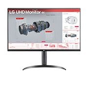 LG 31.5'' UHD 4K HDR monitor with USB Type-C™, front view, 32BR55U-B, thumbnail 1