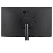 LG 31.5-inch UltraFine 4K HDR Monitor with stereo speaker, close-up view of ports, 32UR500K-B, thumbnail 7