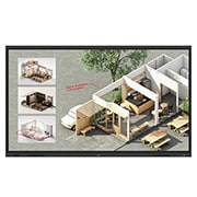 LG CreateBoard Standard, Front view with infill image, 86TR3DQ-B, thumbnail 1