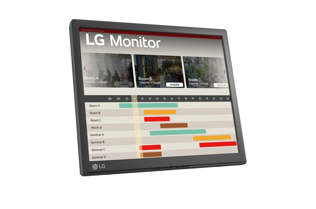 LG 17'' LG SXGA Touch Monitor 2024, +15 degree side view, 17BR30T-B, thumbnail 2