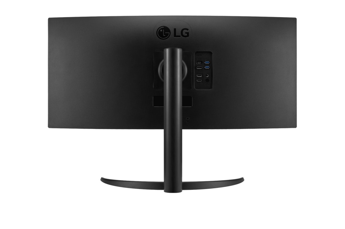 LG 34'' UltraWide QHD Curved monitor with USB Type-C™, rear view, 34BR55QC-B, thumbnail 6