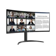 LG 34'' UltraWide QHD Curved monitor with USB Type-C™, perspective view, 34BR55QC-B, thumbnail 3