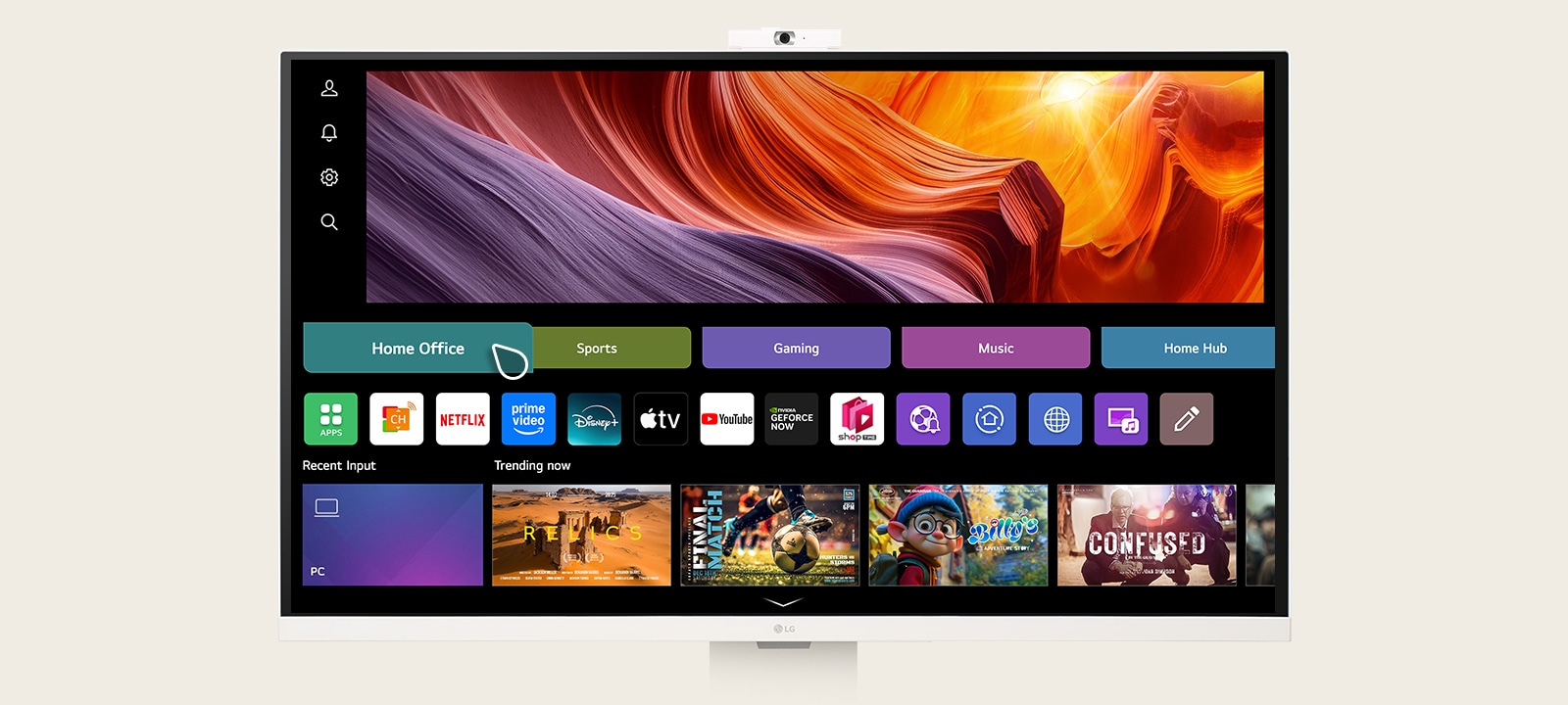 A video showcasing home office features on WebOS.	