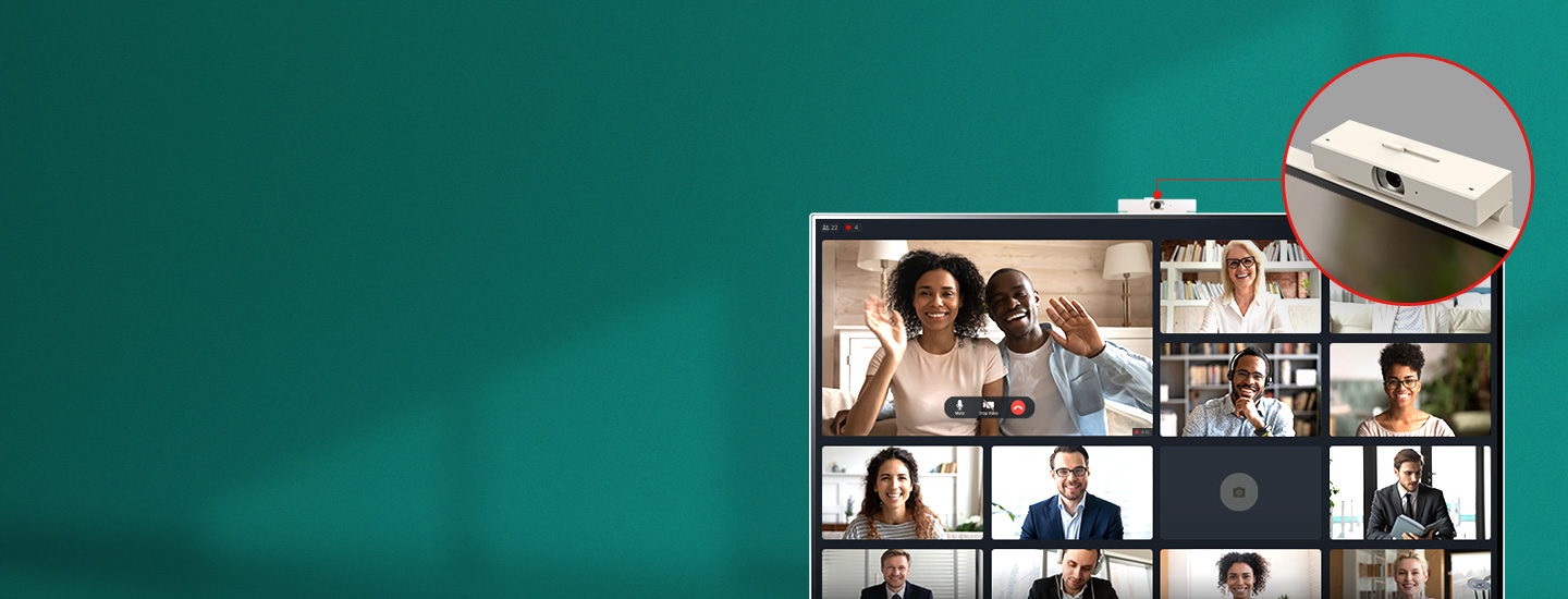 Built-in Full HD webcam.	