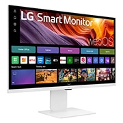 LG  31.5-inch IPS Smart Monitor with 4K UHD resolution and webOS system, perspective view, 32U850SA-W, thumbnail 9