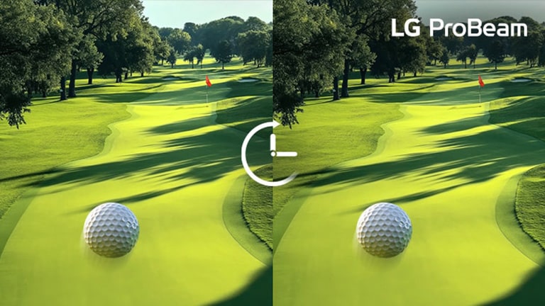 The video shows a split screen with one side gradually fading and the other maintaining a vivid display over time.	