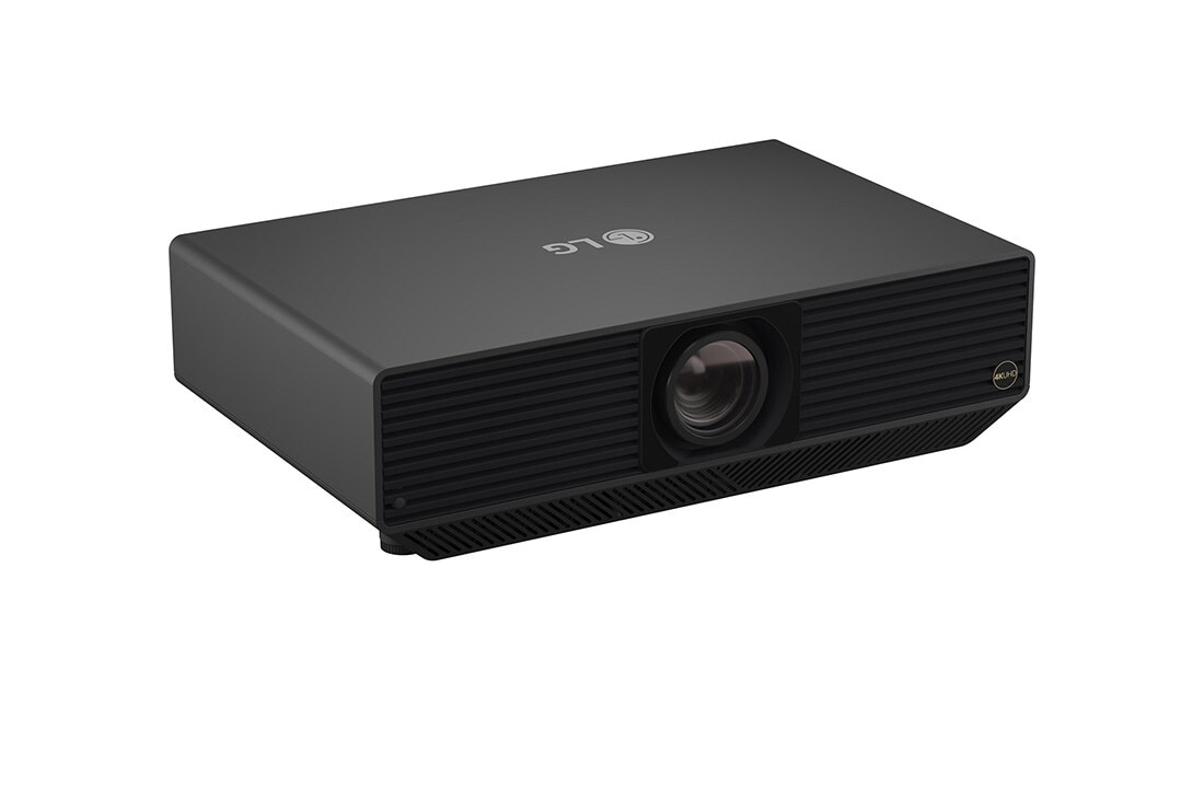 LG ProBeam 4K laser projector with a screen size from 40 to 300 inches and 7000 ANSI lumens brightness, +15 Degree side view, BU70QGT, thumbnail 4