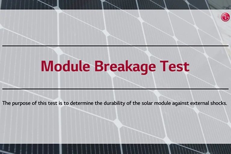 This is the video cover for the 'Module Breakage Test'.