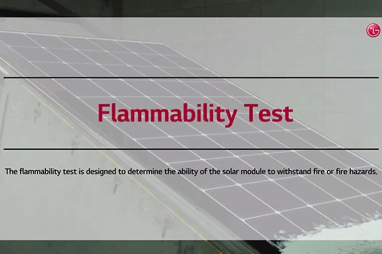 This is the video cover for the 'Flammability Test'.