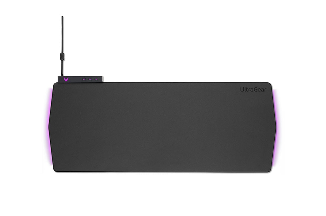 LG UltraGear™ Gaming Pad, LG-UGP90HB-B-Top view of Upper-side with RGB Lighting, UGP90HB-B, thumbnail 0
