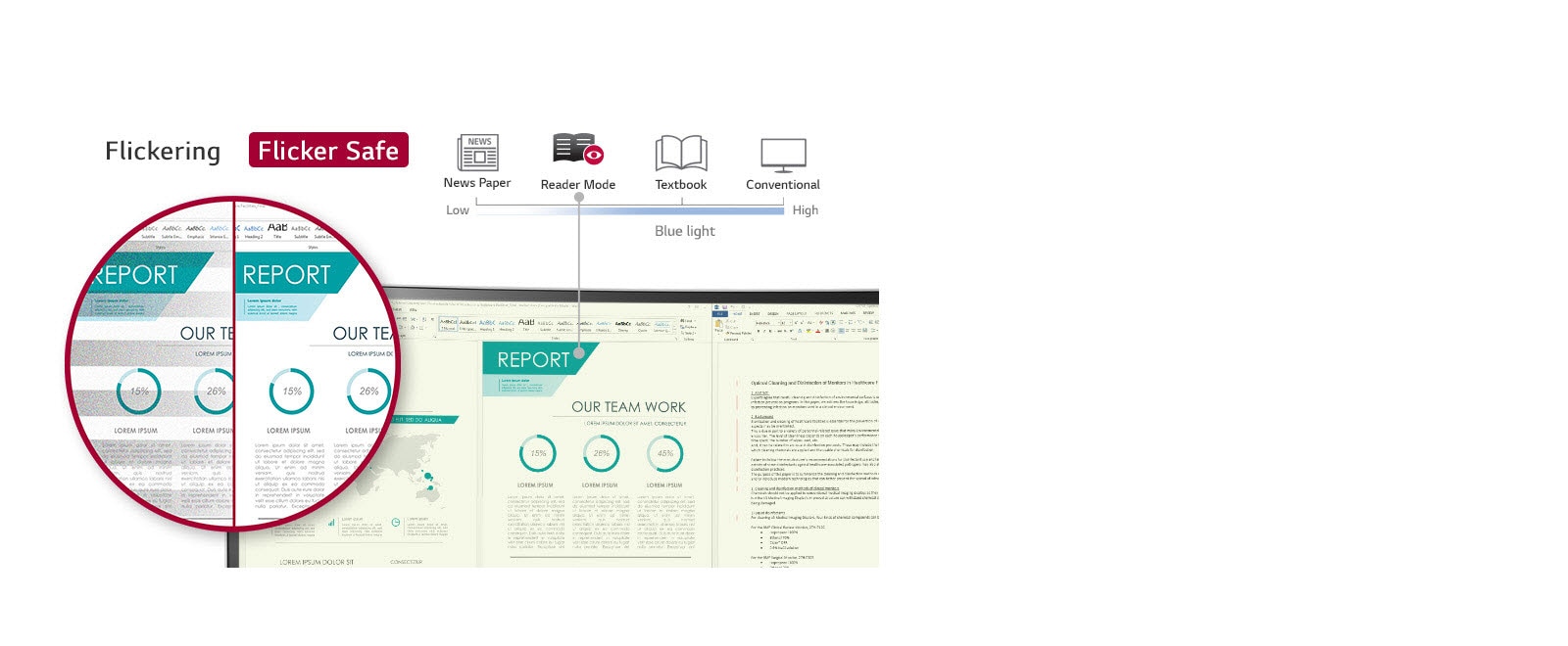 Flicker Safe & Reader Mode
