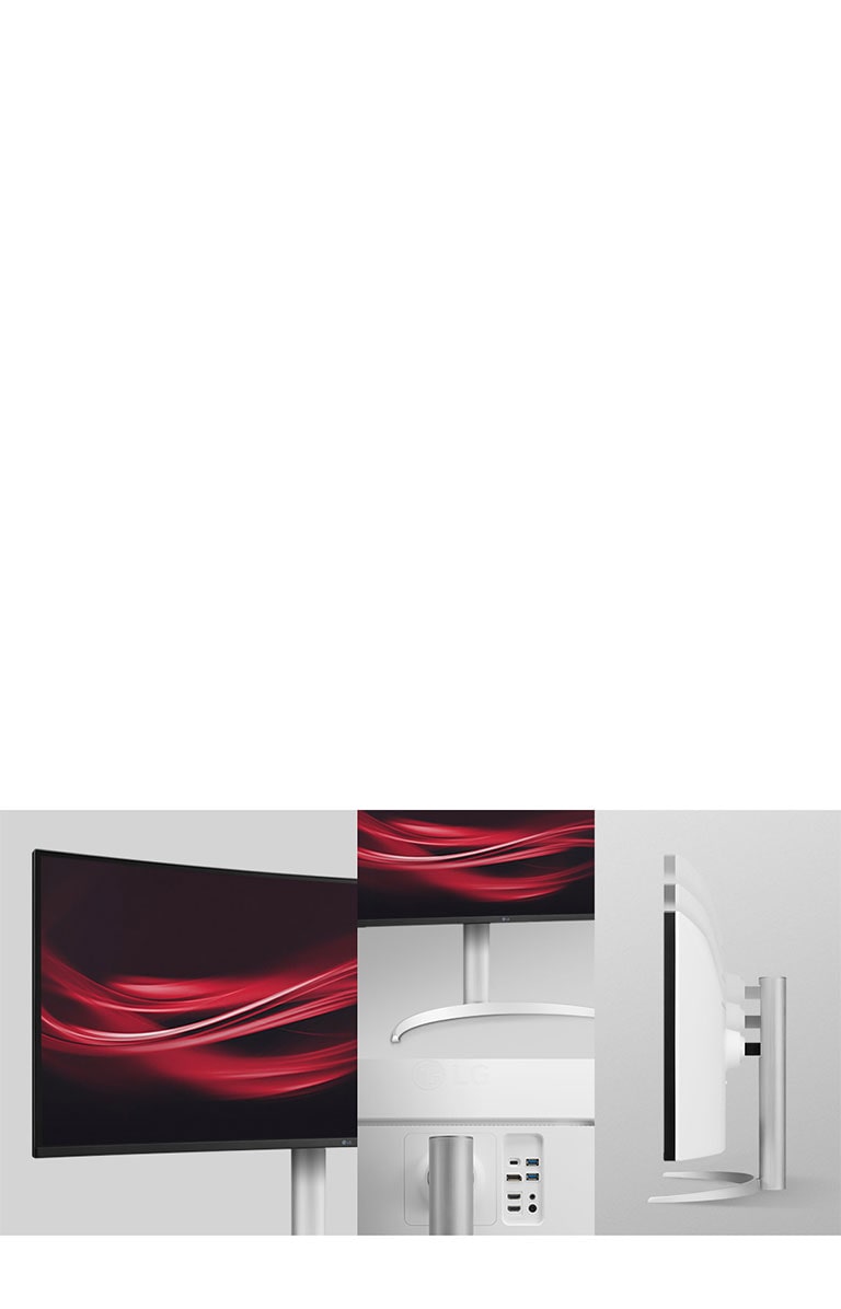 Ergonomic design with features of One Click Stand, Height and tilt adjustment.