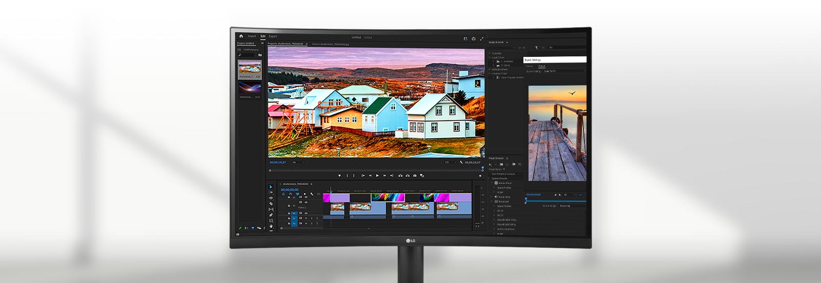 The animation shows that more contents can be displayed on a screen at once, thanks to 21:9 aspect ratio display.