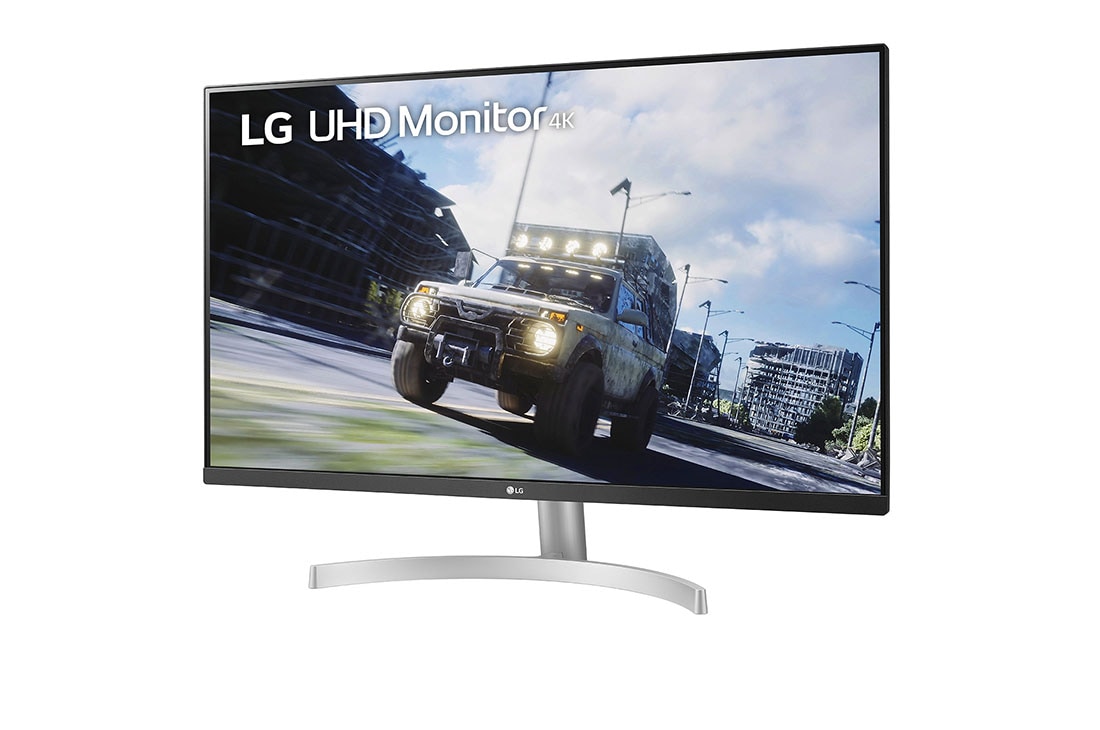 LG 32 Inch UHD (3840x2160) HDR Monitor With HDR10 and AMD FreeSync, 4K Display, -15 degree side view, 32UN500-W, thumbnail 2