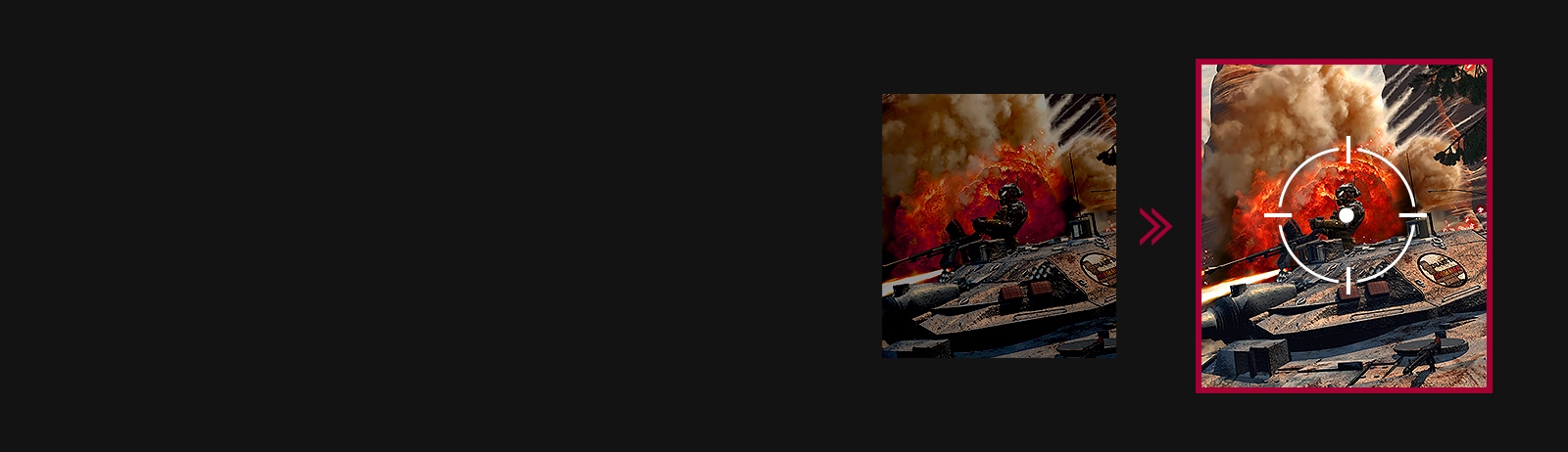 Image when Black Stabilizer is off compared to the image when Black Stabilizer is on