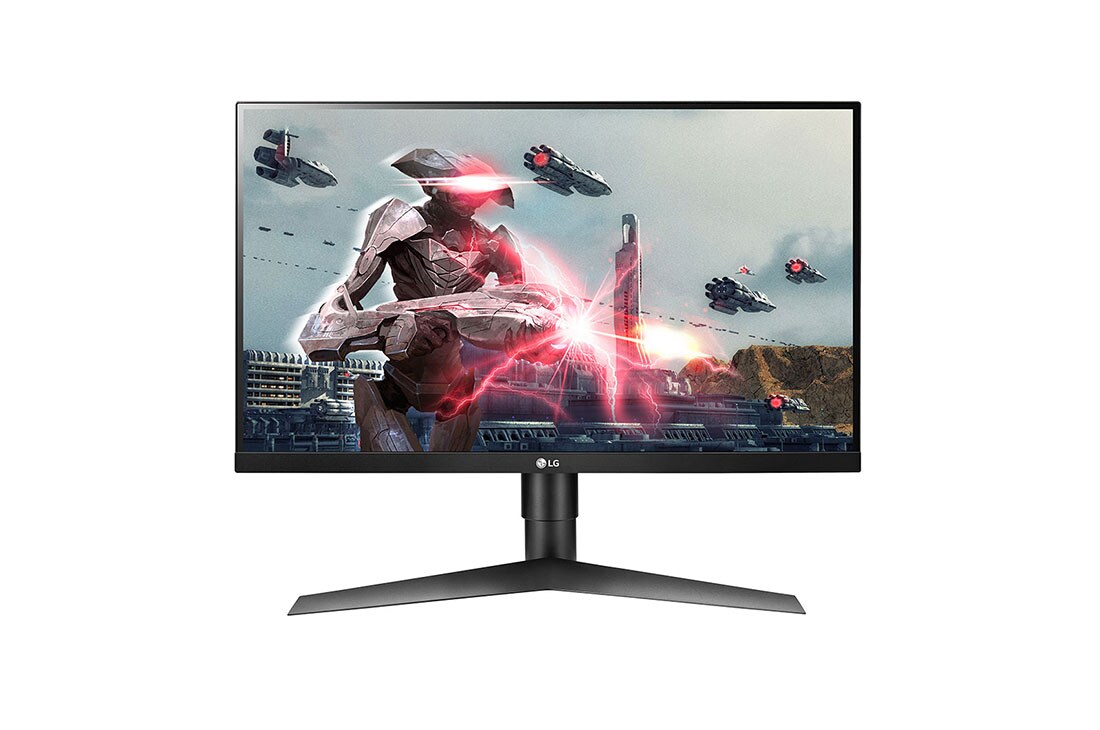 LG 27 Inch UltraGear Full HD IPS Gaming Monitor With 144Hz Refresh Rate, G-Sync® Compatibility and an Adjustable Stand, LG 27 Inch UltraGear™ Full HD IPS Gaming Monitor with G-Sync® Compatibility, 27GL63T-B