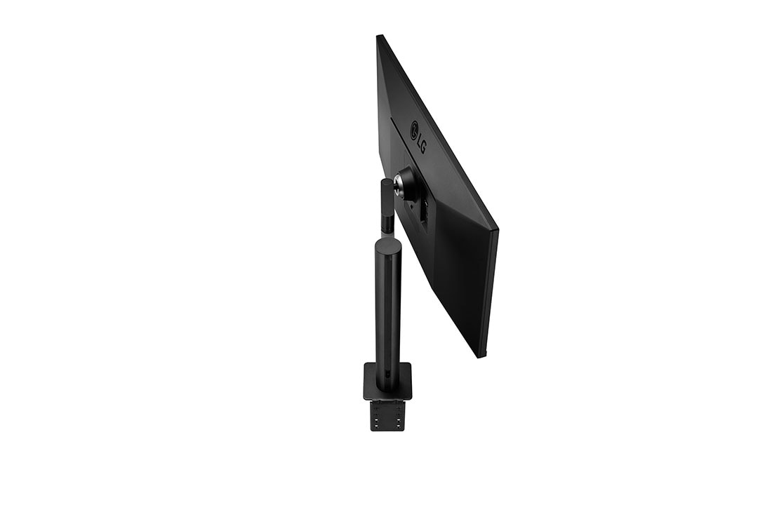 LG UltraWide™ QHD IPS HDR Monitor Ergo, rear perspective of monitor swiveled +70 degrees, 34WN780-B, thumbnail 9