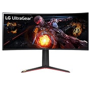 LG UltraGear 34 Inch Nano IPS 1ms UltraWide Gaming Monitor With NVIDIA® G-SYNC® ULTIMATE, front view, 34GP950G-B, thumbnail 1