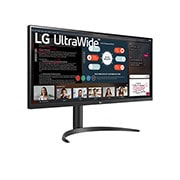 LG 34'' 21:9 UltraWide™ Full HD with AMD FreeSync™, +30 degree side view, 34WP550-B, thumbnail 4