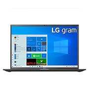 LG 14 Inch Laptop - Best Lightweight Intel Laptop, LG gram 14'' Ultra-Lightweight and Slim Laptop with Intel® Evo 11th Gen Intel® Core™ i7 Processor and Iris® Xe Graphics, Front view with keyboard, 14Z90P-G.AA79E1, 14Z90P-G, thumbnail 2