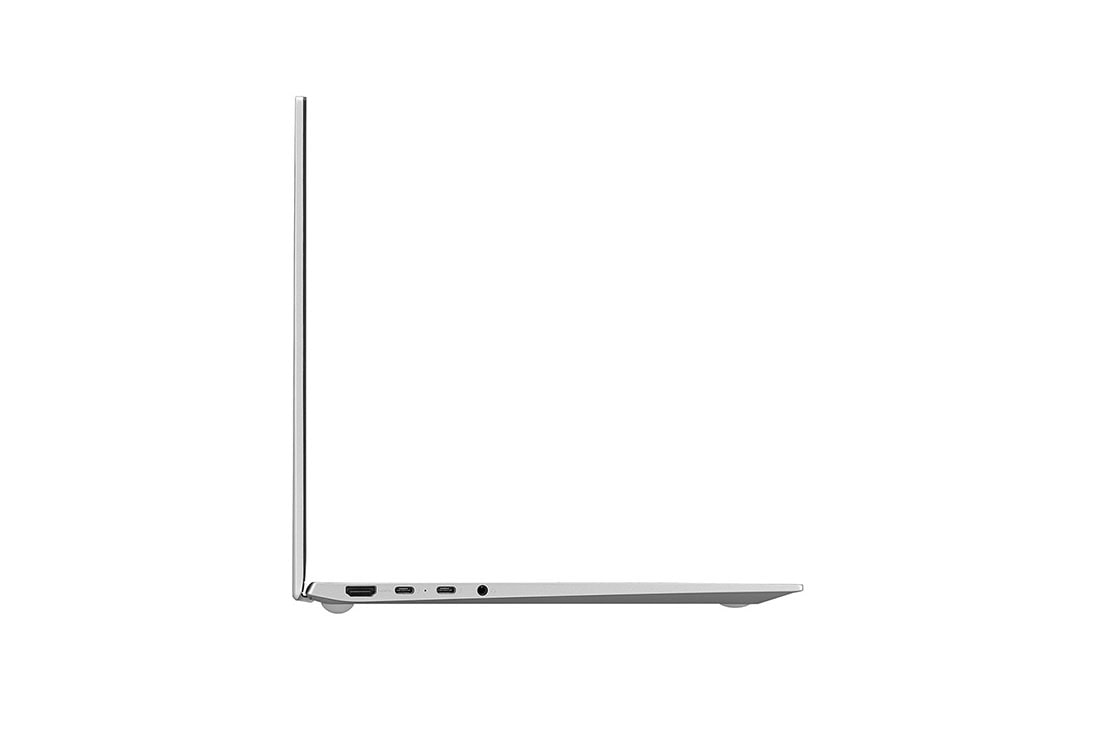 LG gram 16” Ultra-Lightweight and Slim Laptop with Intel® Evo 11th Gen Intel® Core™ i7 Processor and Iris® Xe Graphics, LG gram 16” Ultra-Lightweight and Slim Laptop with Intel® Evo 11th Gen Intel® Core™ i7 Processor and Iris® Xe Graphics, Right side view and cover open, 16Z90P-G.AA78E1, 16Z90P-G, thumbnail 5