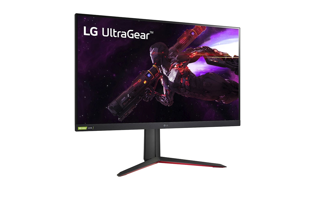 LG 32 Inch UltraGear™ Nano IPS 1ms Gaming Monitor With NVIDIA® G-SYNC® Compatibility, 165Hz Refresh Rate, +15 degree side view, 32GP850-B, thumbnail 3
