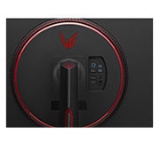LG 32 Inch UltraGear™ Nano IPS 1ms Gaming Monitor With NVIDIA® G-SYNC® Compatibility, 165Hz Refresh Rate, close-up view of ports, 32GP850-B, thumbnail 8