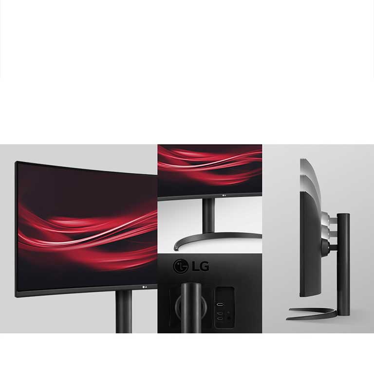 Ergonomic design with features of One Click Stand, Height and tilt adjustment.