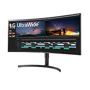 LG 38'' UltraWide™ QHD+ (3840 x 1600) Curved HDR IPS Monitor	, 38WN75C-B, 38WN75C-B, thumbnail 2