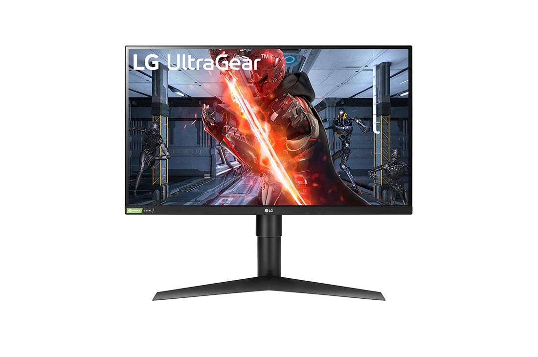 LG 27 Inch UltraGear Gaming Monitor, QHD IPS 1ms Monitor, G-Sync Compatibility, 144Hz Refresh Rate, Adjustable Stand  , 27GL83A-B