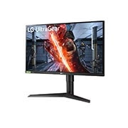LG 27 Inch UltraGear Gaming Monitor, QHD IPS 1ms Monitor, G-Sync Compatibility, 144Hz Refresh Rate, Adjustable Stand  , 27GL83A-B, thumbnail 2