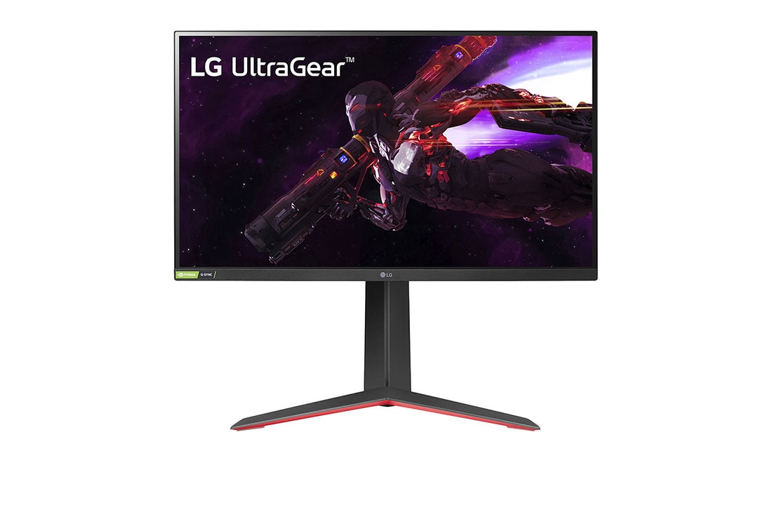 LG UltraGear 32 Inch Gaming Monitor, QHD IPS 1ms Monitor, 165Hz Refresh Rate, NVIDIA® G-SYNC® Compatibility, front view, 32GP750-B