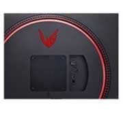 LG UltraGear Gaming Monitor 32 Inch, FreeSync Premium, 165Hz Refresh Rate, HDR10 Monitor, Sleek and Stylish Design, rear perspective view, 32GN600-B, thumbnail 8