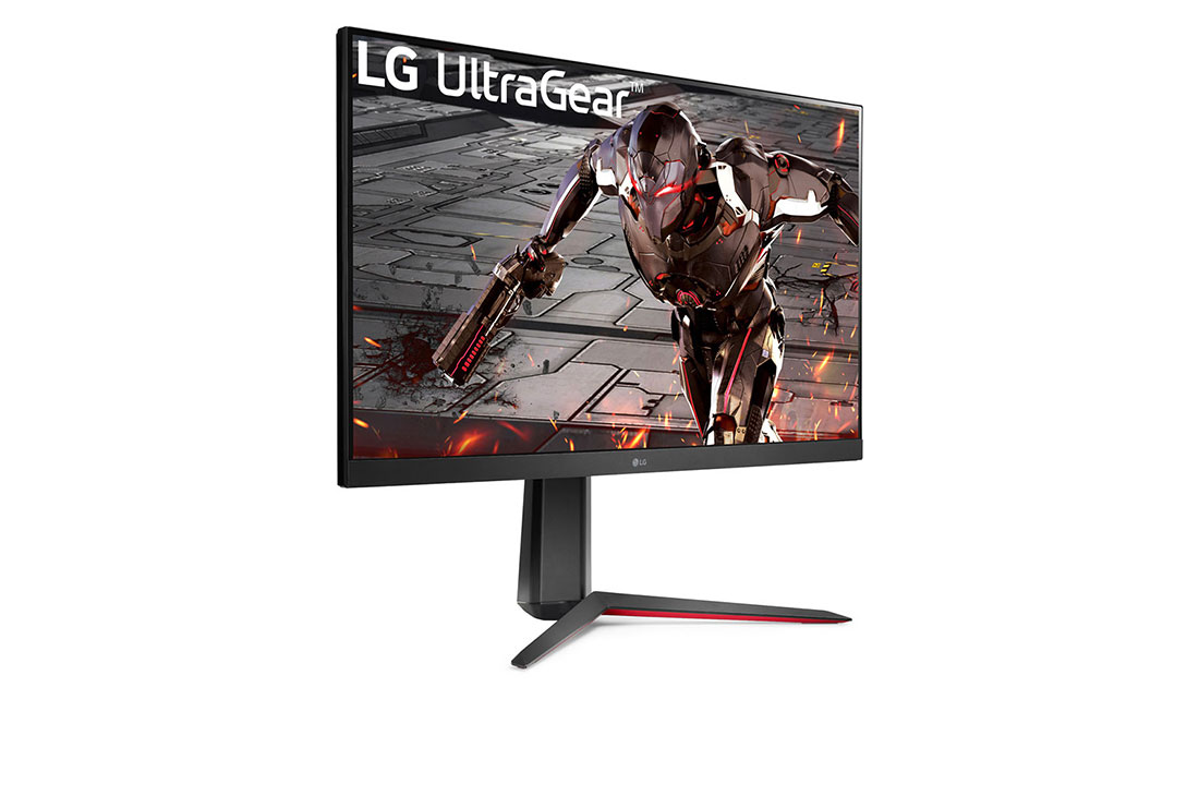 LG 32'' UltraGear QHD 165Hz HDR10 Monitor with FreeSync™ Premium, perspective view, 32GN650-B, thumbnail 4