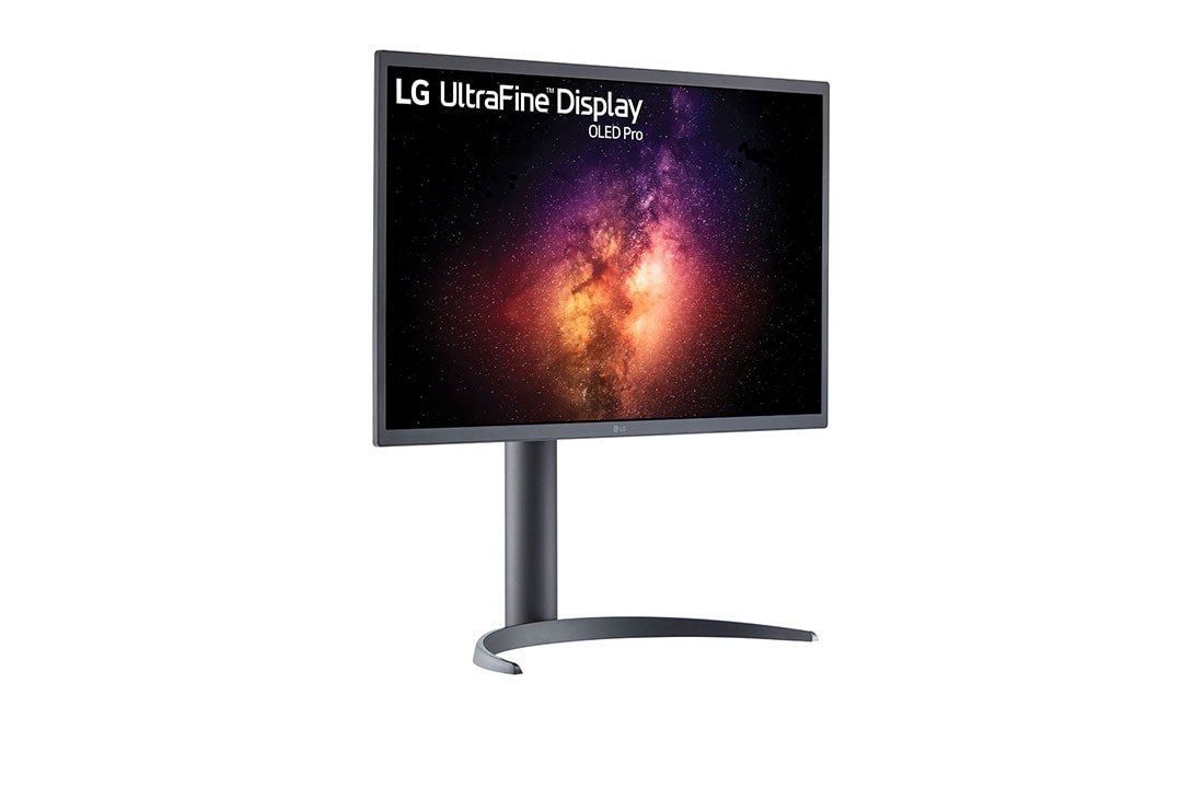 LG 27 Inch OLED 4K Monitor With Pixel Dimming Technology and 1M : 1 Contrast Ratio, perspective view, 27EP950-B, thumbnail 4
