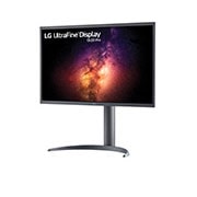 LG 27 Inch OLED 4K Monitor With Pixel Dimming Technology and 1M : 1 Contrast Ratio, -15 degree side view, 27EP950-B, thumbnail 2