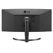 LG 35 Inch UltraWide Curved Monitor With USB C, Gaming Monitor, Rear view, 35WN75CN-B, thumbnail 5