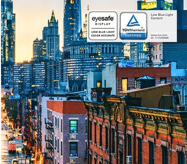 The image shows the scene applied the 'Live Color Blue Light Mode' of which blue tone is adjusted but the colors of each object are more clear and vivid than reader mode.