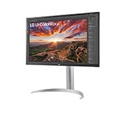 LG  LG 27 Inch UHD 4K IPS Monitor With VESA DisplayHDR™ 400 and USB C, -15 degree side view, 27UP850N-W, thumbnail 2