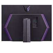 LG  LG 32 Inch 4K UltraGear™ Monitor With VESA Display, HDR UHD Gaming Monitor , close-up view of ports with lights on, 32GQ950-B, thumbnail 11