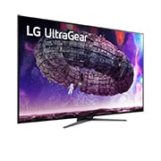 LG 48 Inch UltraGear OLED Gaming Monitor, 4K UHD Display, Anti Glare Technology, 0.1ms (GtG) Response Time , perspective view, 48GQ900-B, thumbnail 4
