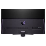 LG 48 Inch UltraGear OLED Gaming Monitor, 4K UHD Display, Anti Glare Technology, 0.1ms (GtG) Response Time , rear view with lights on, 48GQ900-B, thumbnail 7