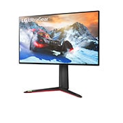 LG UltraGear Nano IPS 1ms (GtG) Monitor, 27 Inch, 144Hz Refresh Rate, 4K UHD, 120Hz from HDMI 2.1, -15 degree side view, 27GP95R-B, thumbnail 2