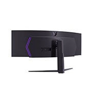 LG 2023 49inch UltraGear™ 240hz Curved Gaming Monitor, rear view, 49GR85DC-B, thumbnail 7