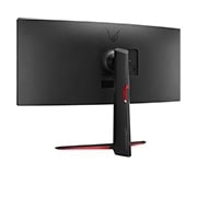 LG 2023 34inch UltraGear™ QHD Curved Gaming Monitor, rear view, 34GP63A-B, thumbnail 7