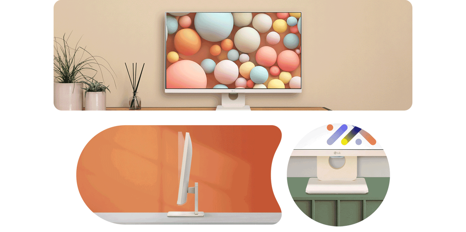 Stylish space-saving design.	