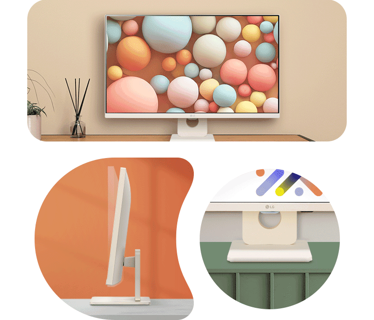 Stylish space-saving design.	